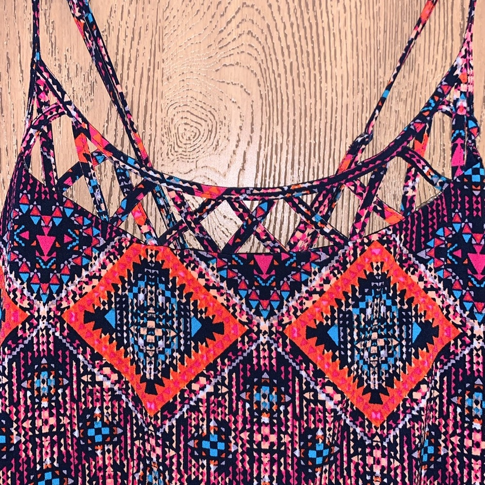TRIBAL PRINT SLEEVELESS SUNDRESS - Picture 7 of 13